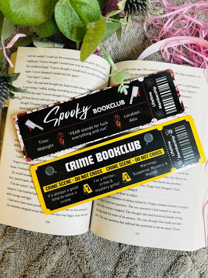 Book club bookmarks