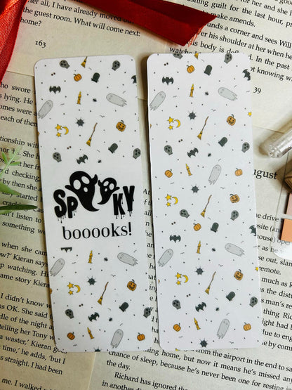 spooky books bookmark, halloween