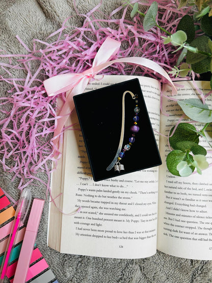 bookish beaded bookmark