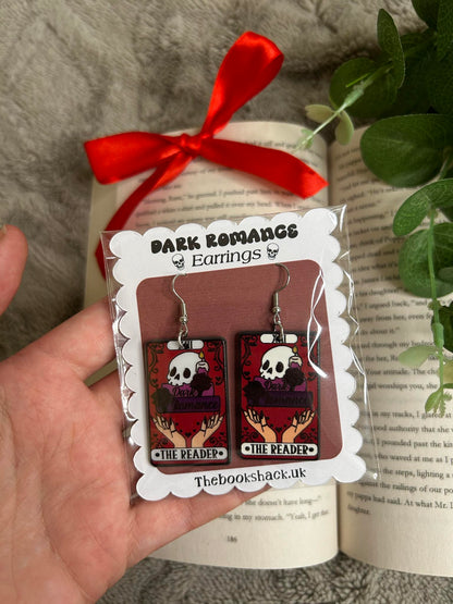Dark Romance Reader Earrings