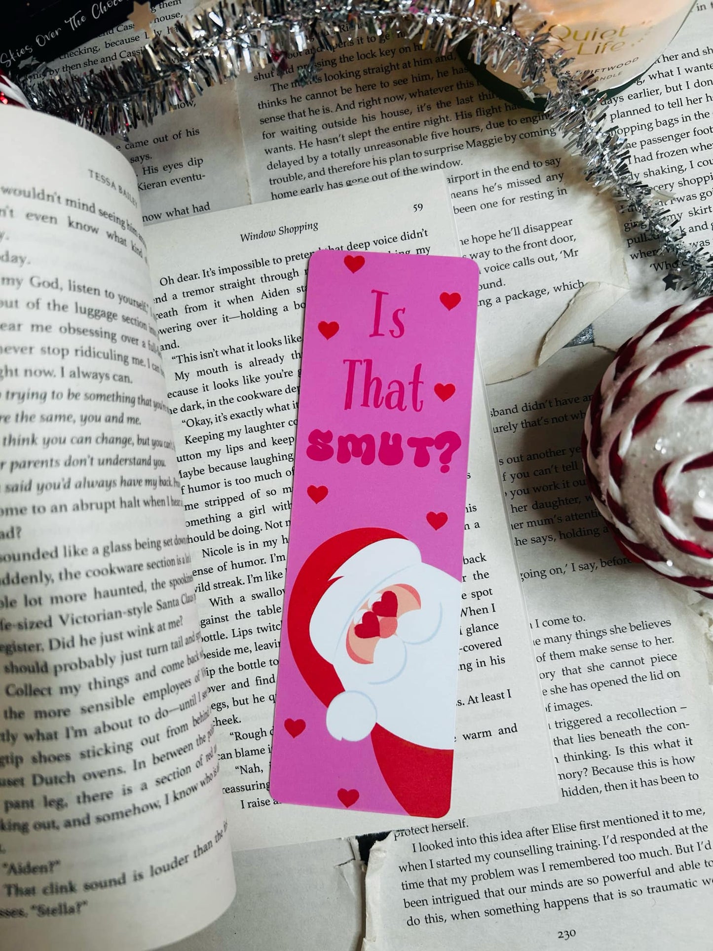 Christmas 'is that smut?' bookmark