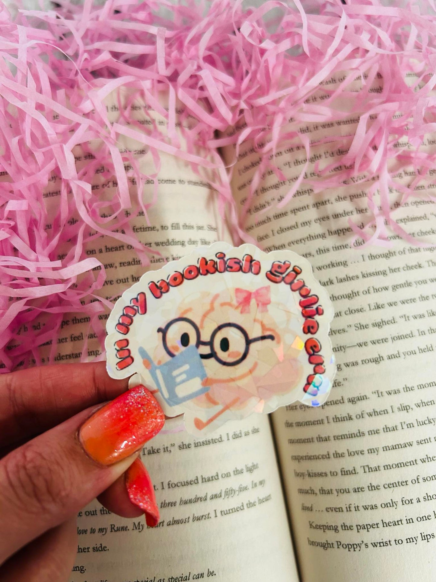 in my girlie bookish era sticker