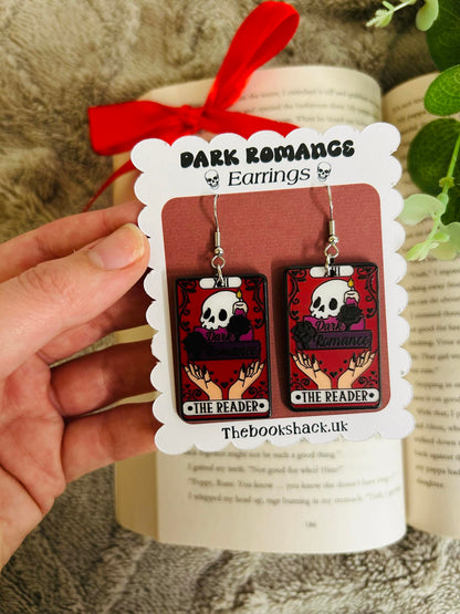 Dark Romance Reader Earrings
