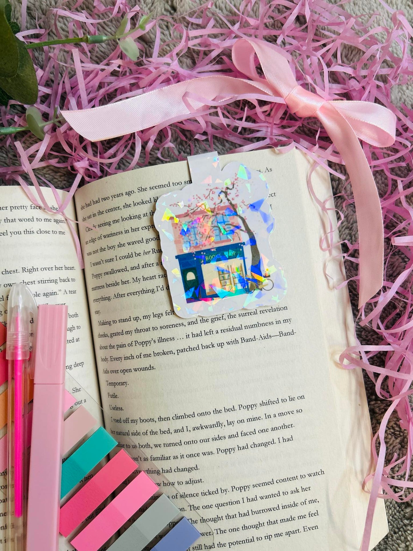 bookshop holographic magnetic bookmark