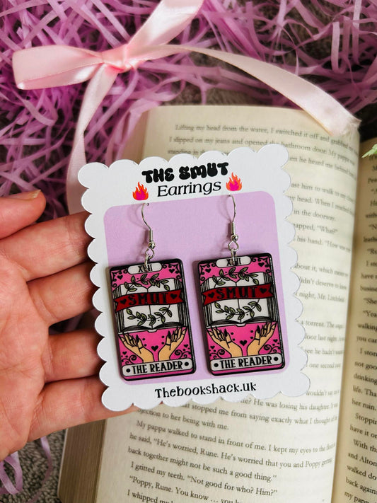 Bookish Tarot Earrings – SMUT Edition | Spicy Reader Accessories
