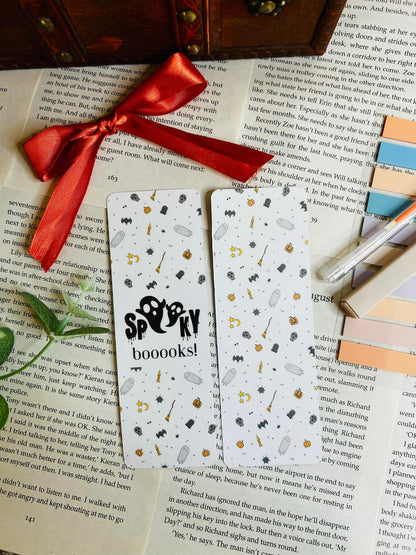 spooky books bookmark, halloween