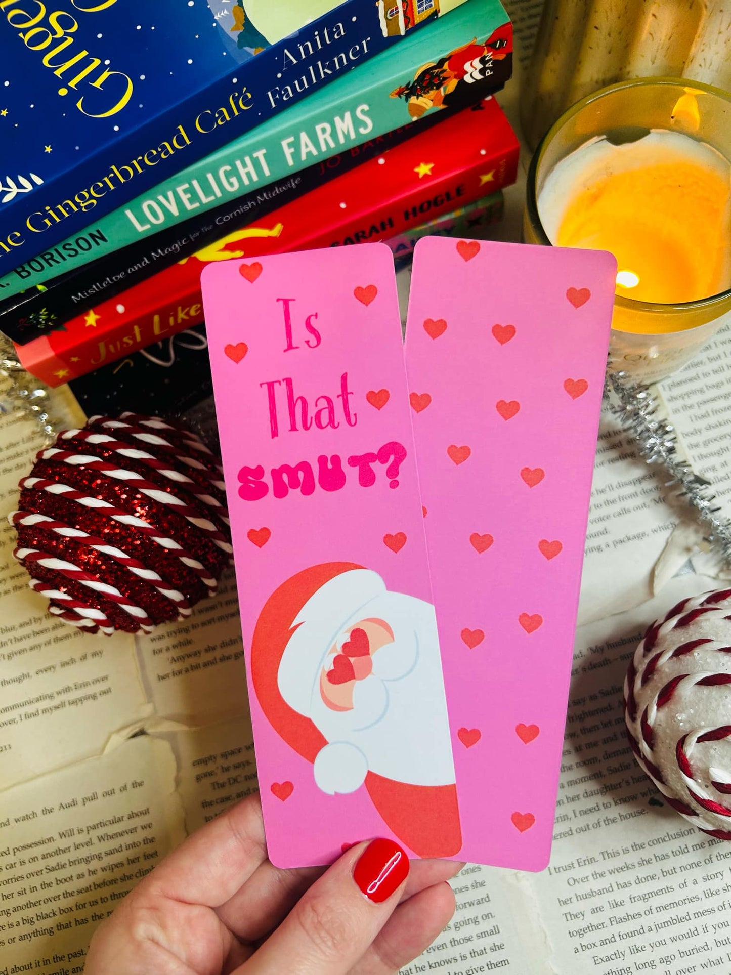 Christmas 'is that smut?' bookmark