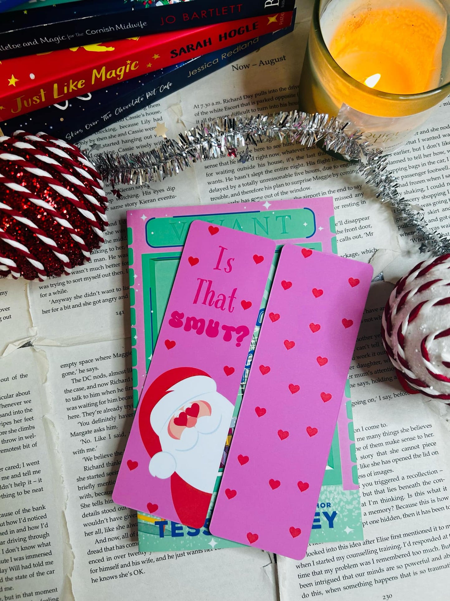 Christmas 'is that smut?' bookmark