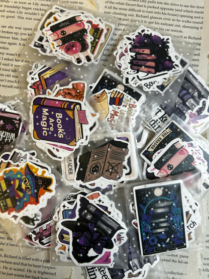 Mystery witchy bookish sticker packs