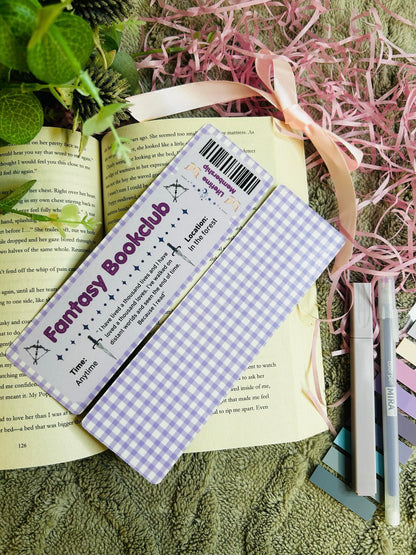 Book club bookmarks