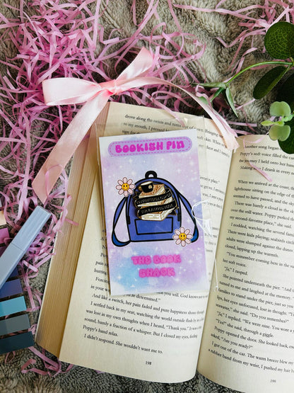 cuppa tea and a book bookish pin