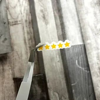 Star rating sticker sheet for reviewing