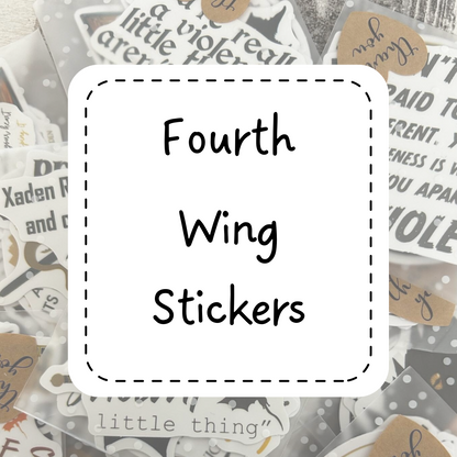 Mystery fourth wing sticker packs