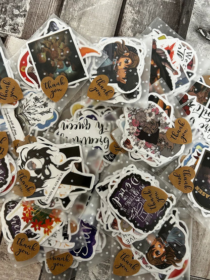 Mystery throne of glass sticker packs
