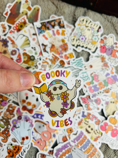 Mystery hippy ghost sticker packs