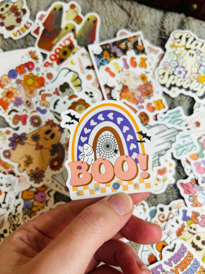 Mystery hippy ghost sticker packs