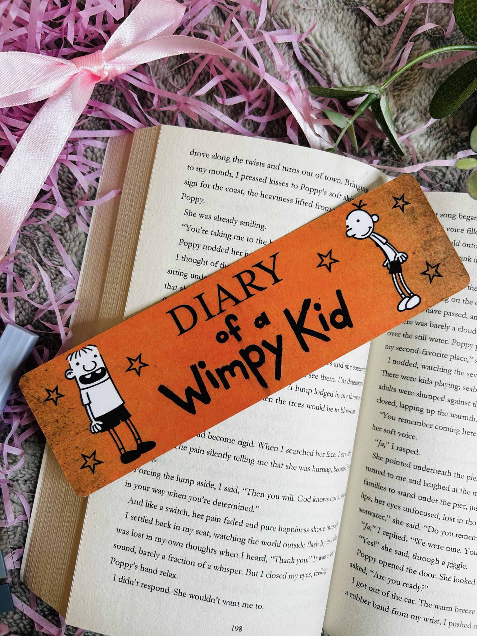 Bookmark inspired by Diary of a Wimpy Kid with playful, quirky designs – perfect for young readers and Greg Heffley fans