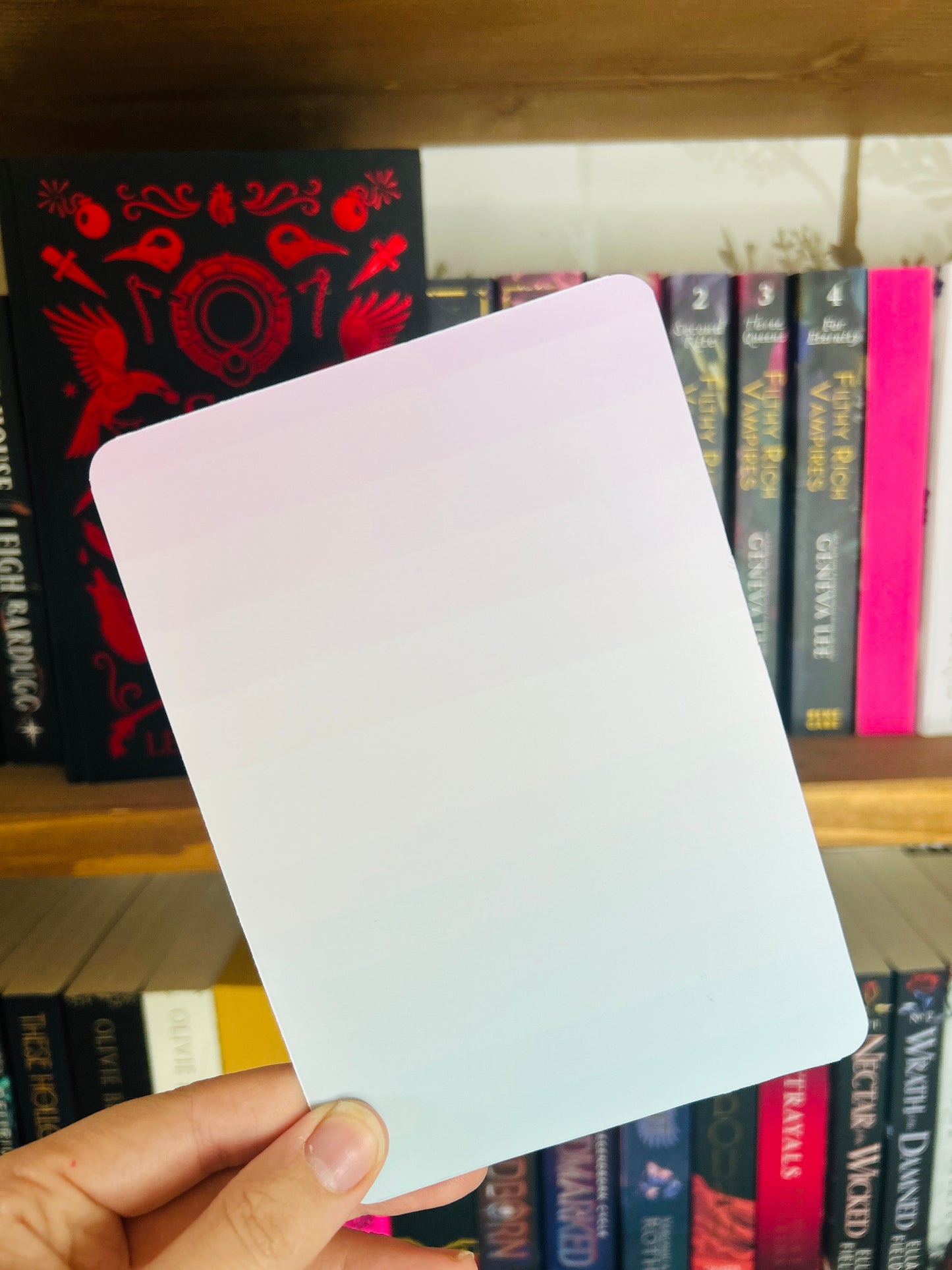Pastel pink and purple ghost Kindle insert – cute ghosts with witch hats and pink pumpkins, matte photo card with pastel Halloween theme.