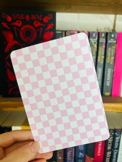 Cute ghosties Kindle insert – pastel ghosts with bows, spooky-cute design on matte photo card.