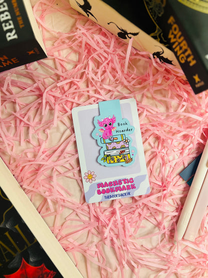 This single "Book Hoarder" magnetic bookmark looks so charming! It showcases a fun design and vibrant colors that would appeal to book lovers. 