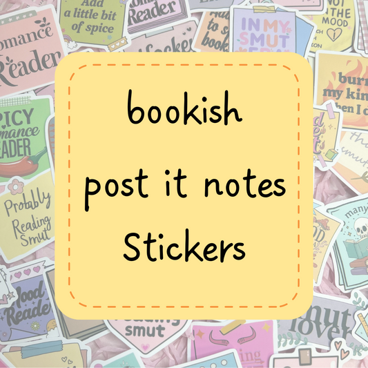 bookish post it notes sticker packs