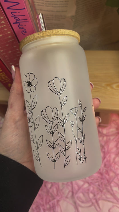 Frosted Glass Bookish reading is dreaming Cup