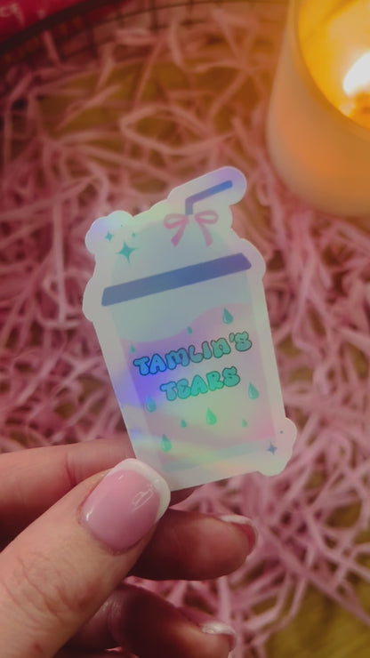 Tamlin’s Tears Holographic Sticker – ACOTAR Inspired 💧✨ ACOTAR Inspired Fantasy Sticker, acotar, bookish gifts, fantasy stickers