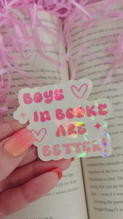 Book boys bookish sticker