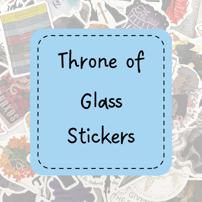 Mystery throne of glass sticker packs